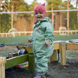 Kattnakken - Babyregndress Dugg Jane Pistasj