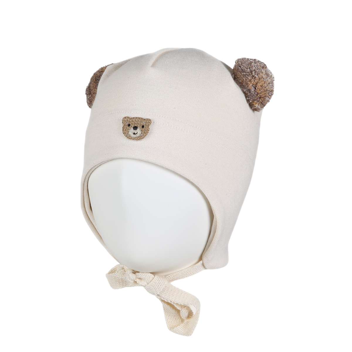 Kivat - Vårlue med Vindstopper Store Dusker Bamse Offwhite