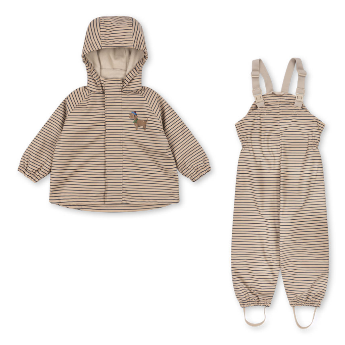 Konges Sløjd - Regnsett Rainy Palme Stripe La Mer