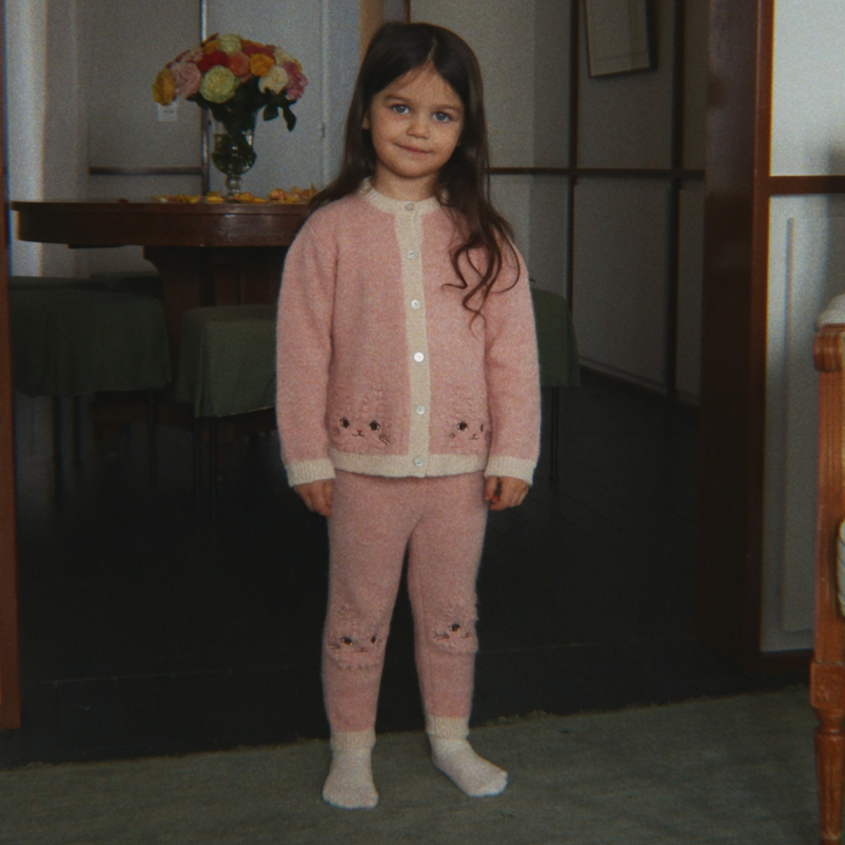 Konges Sløjd - Cardigan Kitty Silver Pink