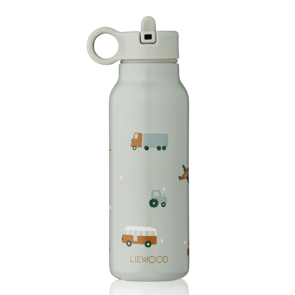 Liewood - Drikkeflaske Falk 350 ml Vehicles/ Dove Blue