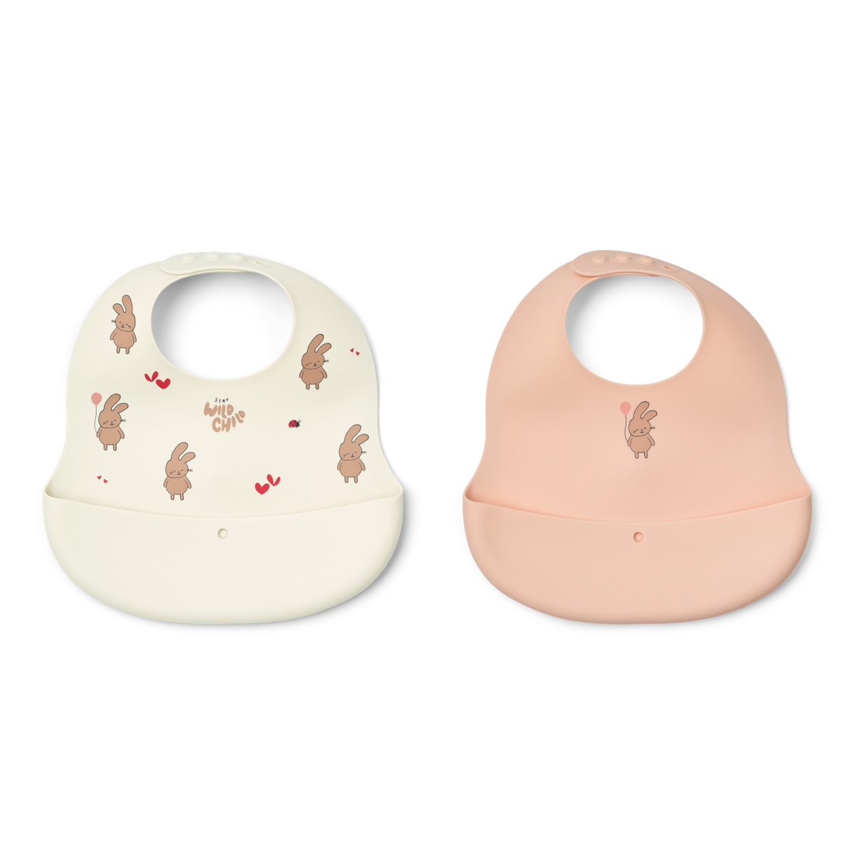 Liewood - Spisesmekke 2-pk Ember Wild Child / Rosey