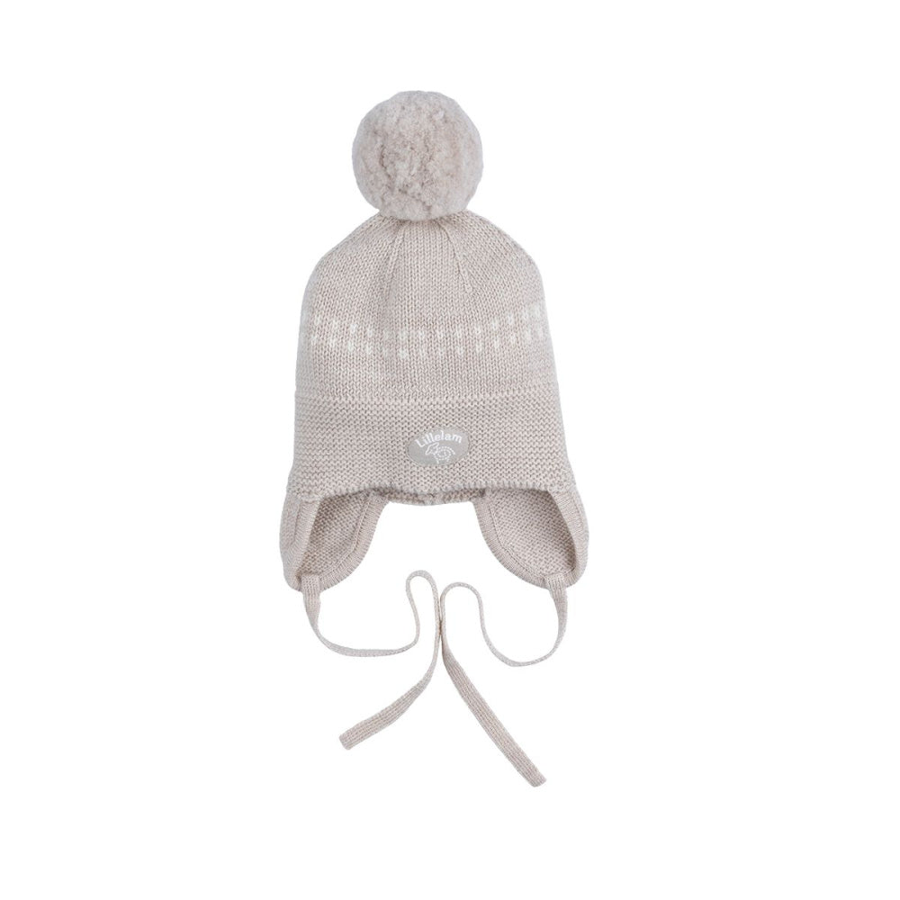 Lillelam - Lue Med Snøring Classic Lys Beige