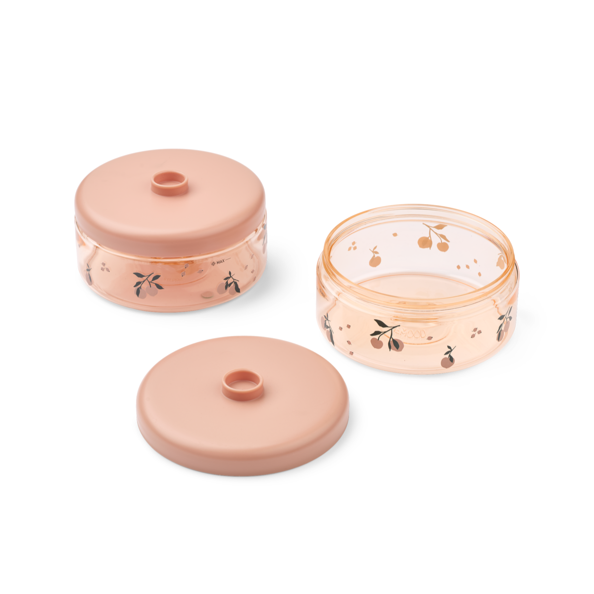 Liewood - Babymatboks 2-pk Tritan 500 ml Peach / Sea Shell