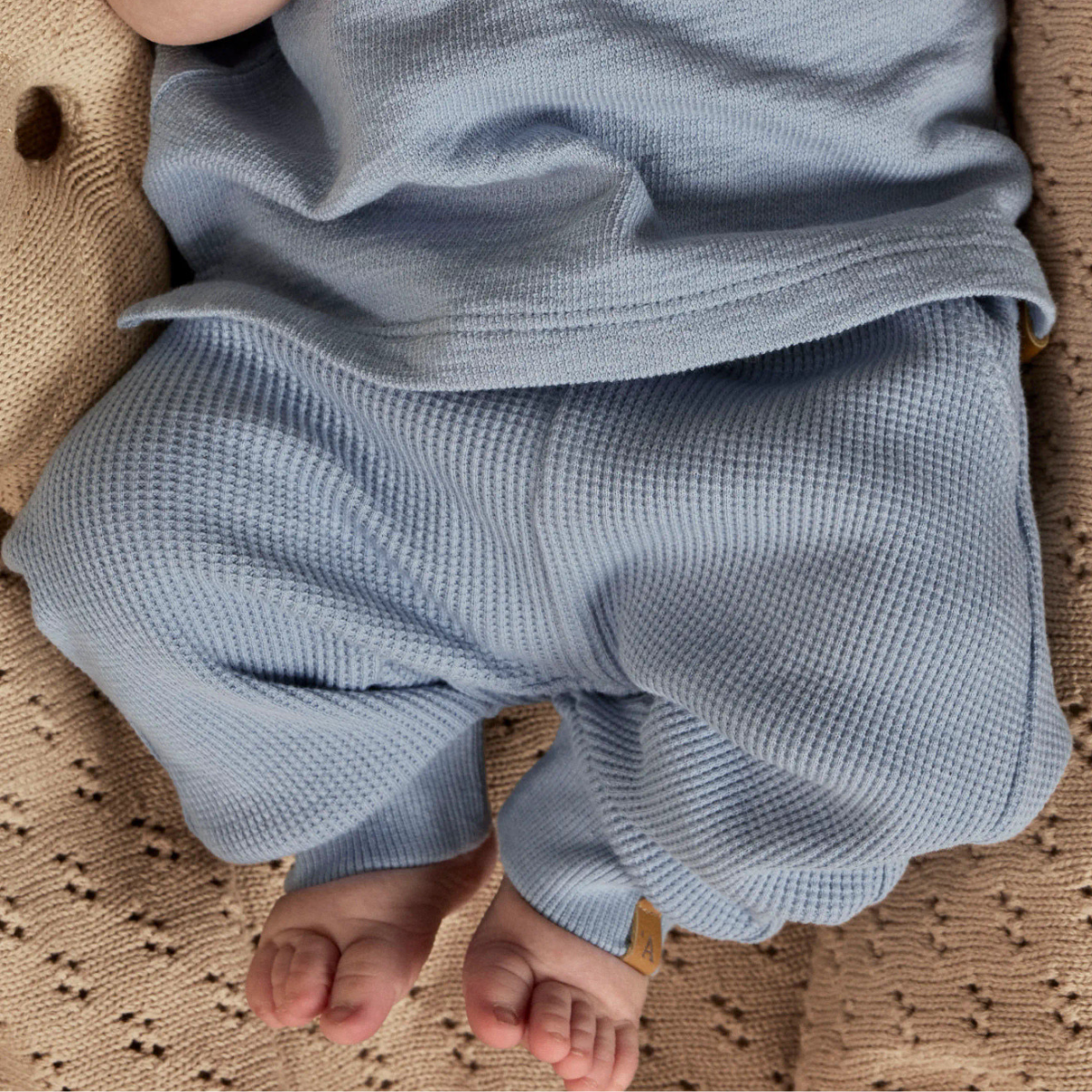 Lil' Atelier - Bukse Baby Harun Loose Dusty Blue