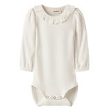 Lil'Atelier - Body med rysjekrage Frijo Coconut Milk