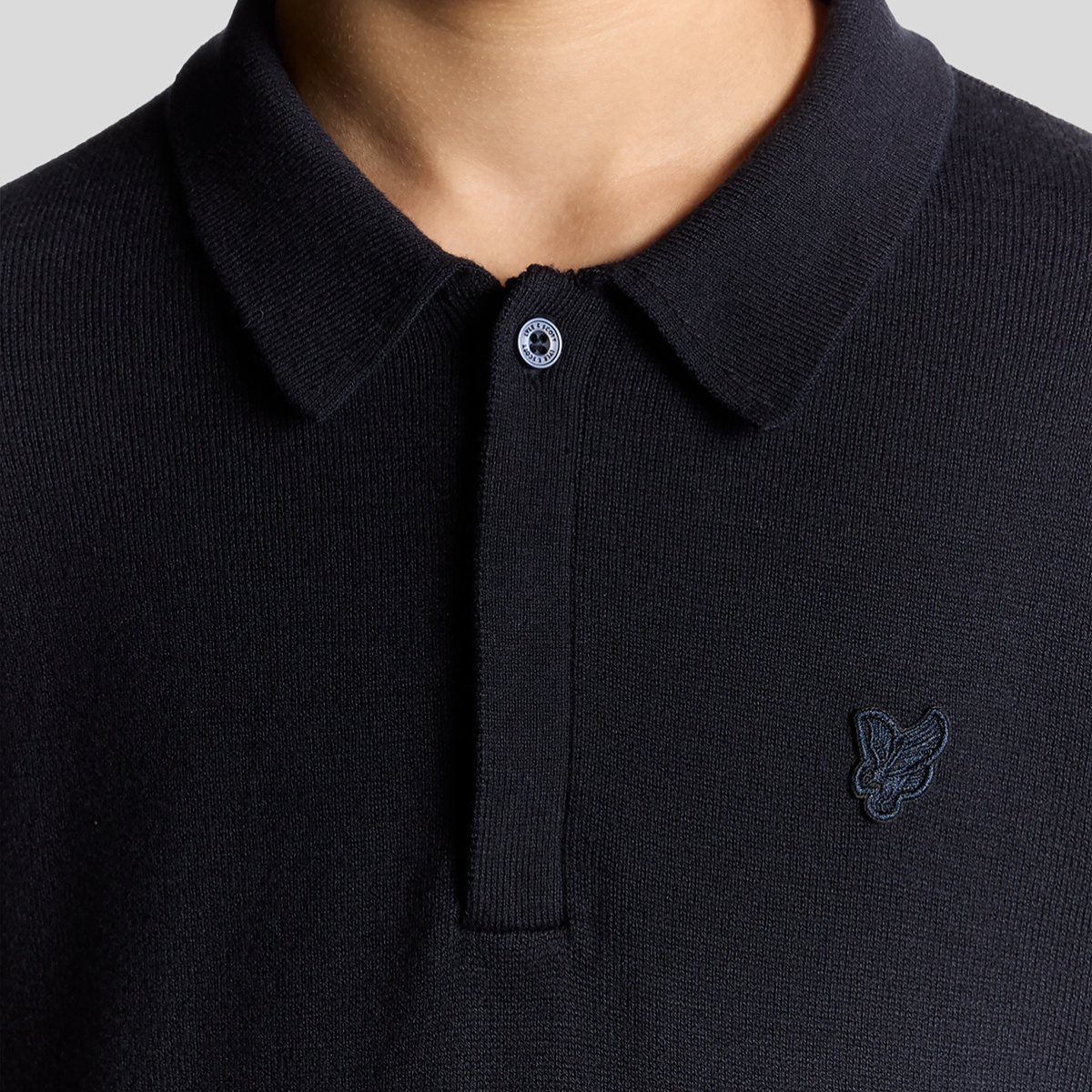 Lyle & Scott - Genser Knit Piké Dark Navy
