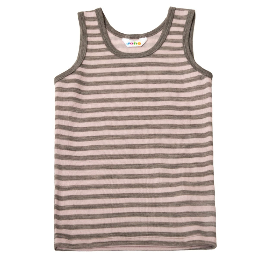 Joha - Singlet Ull Stripe Rosa