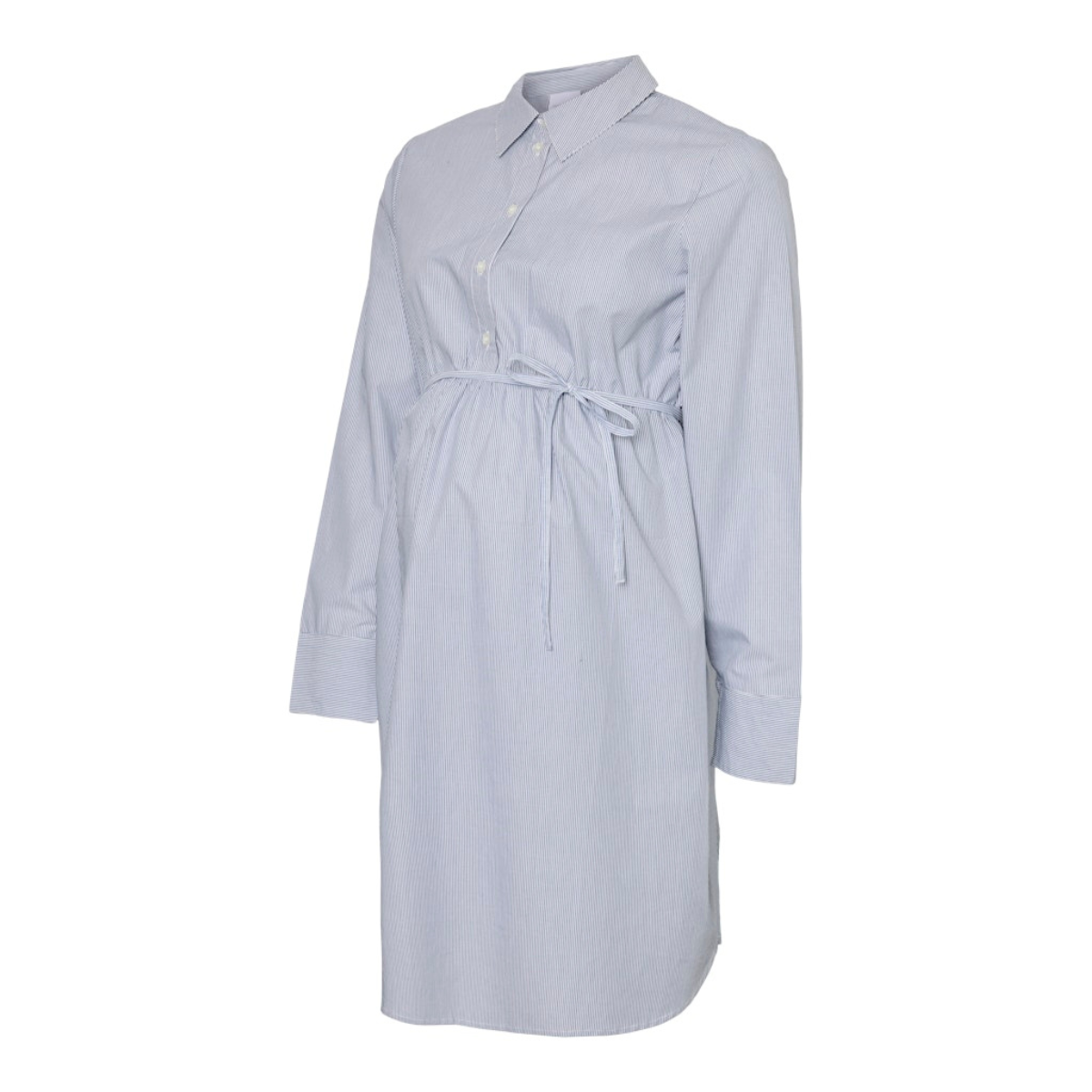 Mamalicious - Gravid- og ammekjole Salma Snow White/ Light Grey