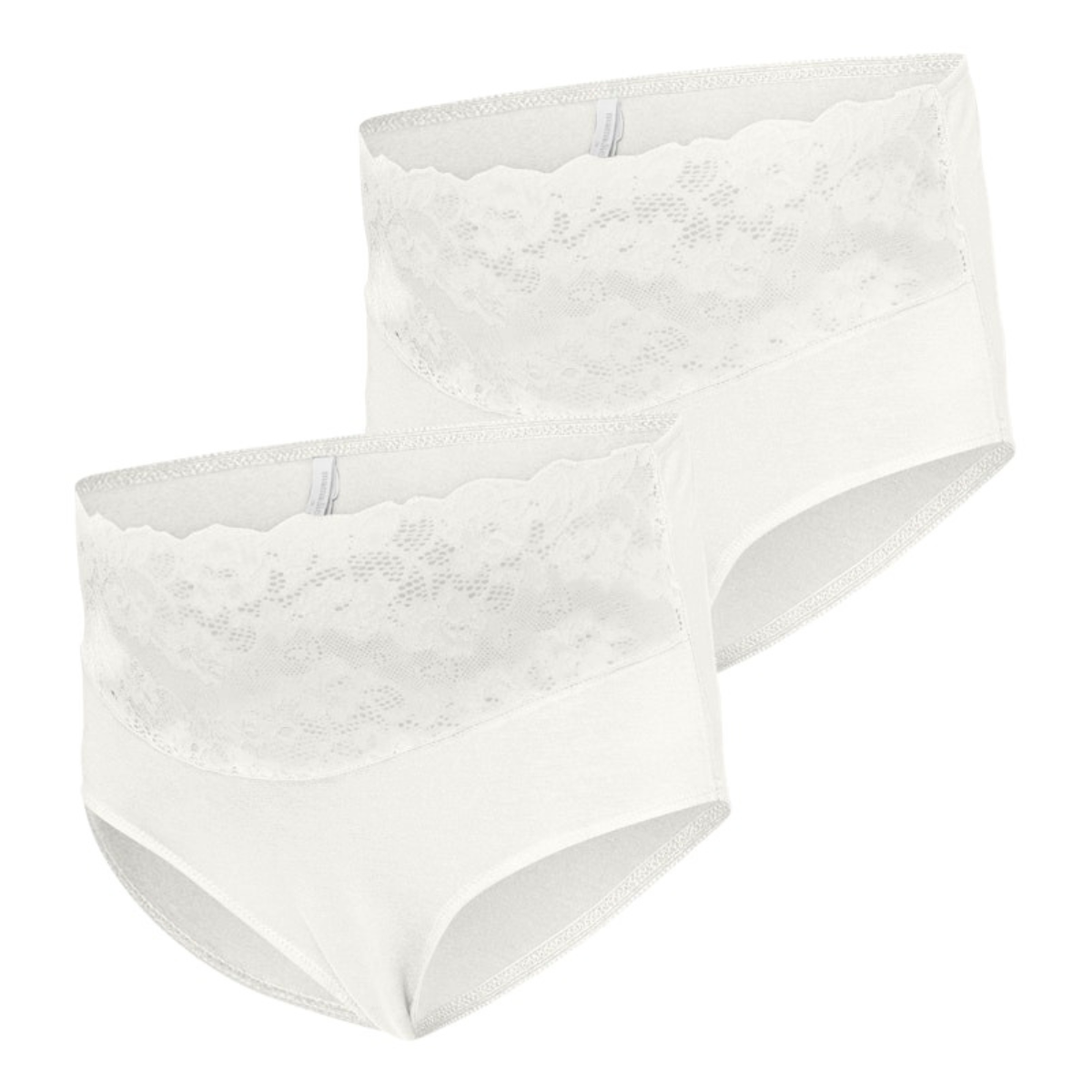 Mamalicious - 2 pk Mamma-truse Lace Snow White