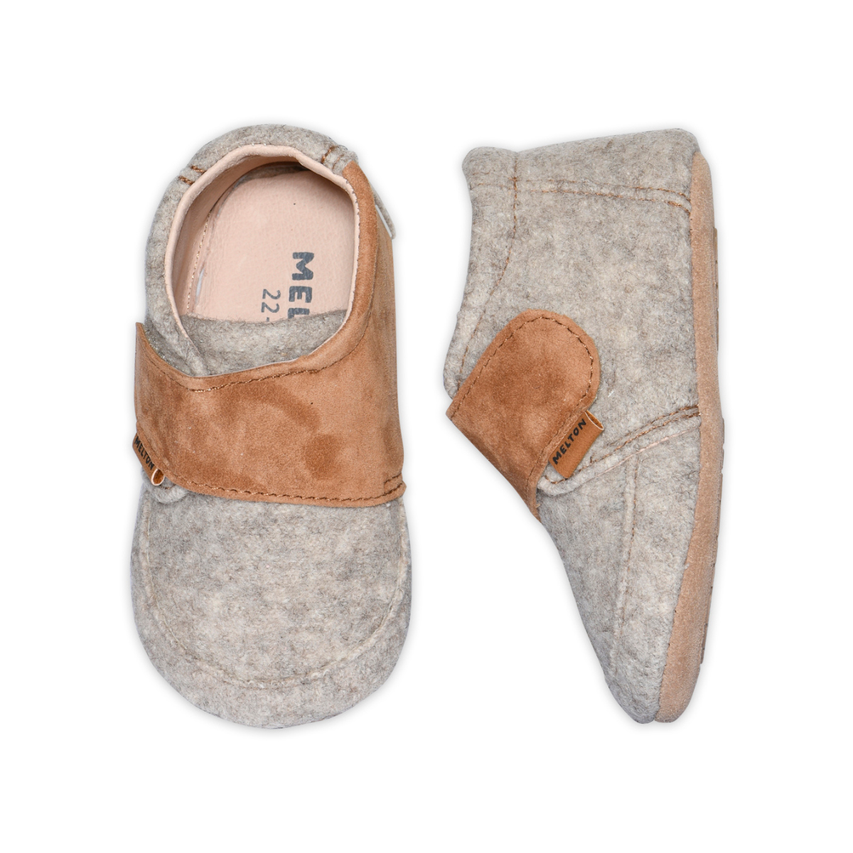 Melton - Ulltøfler Cosy Beige Melange