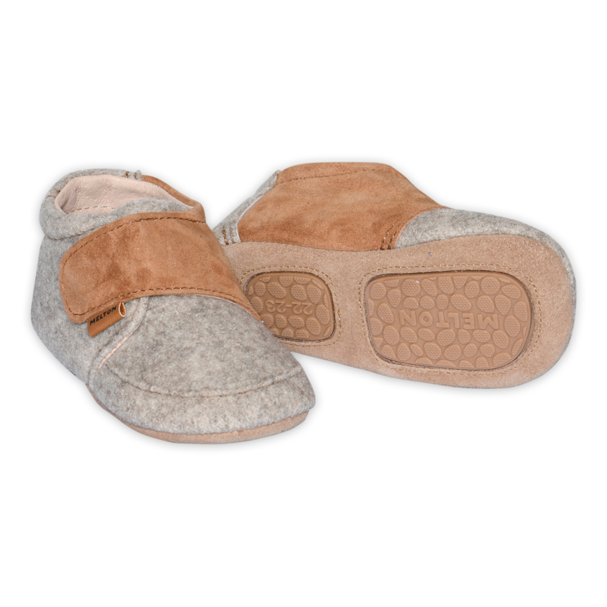 Melton - Ulltøfler Cosy Beige Melange
