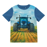 Minymo - T-skjorte Blå Traktor Dutch Blue