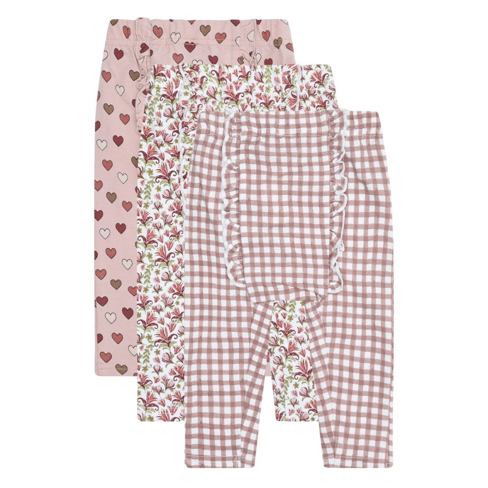 Hust and Claire - Leggings 3-Pk Liva Adobe Rose