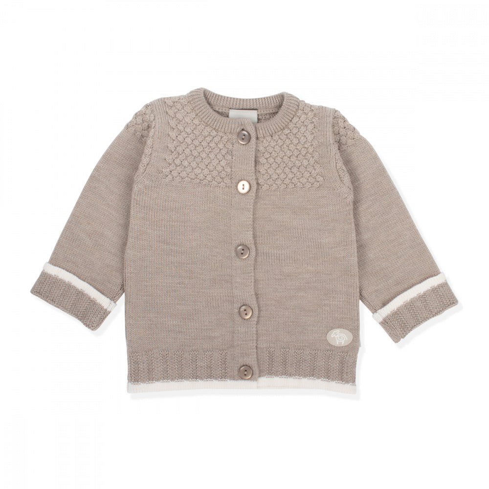 Lillelam - Cardigan i Ull Beige