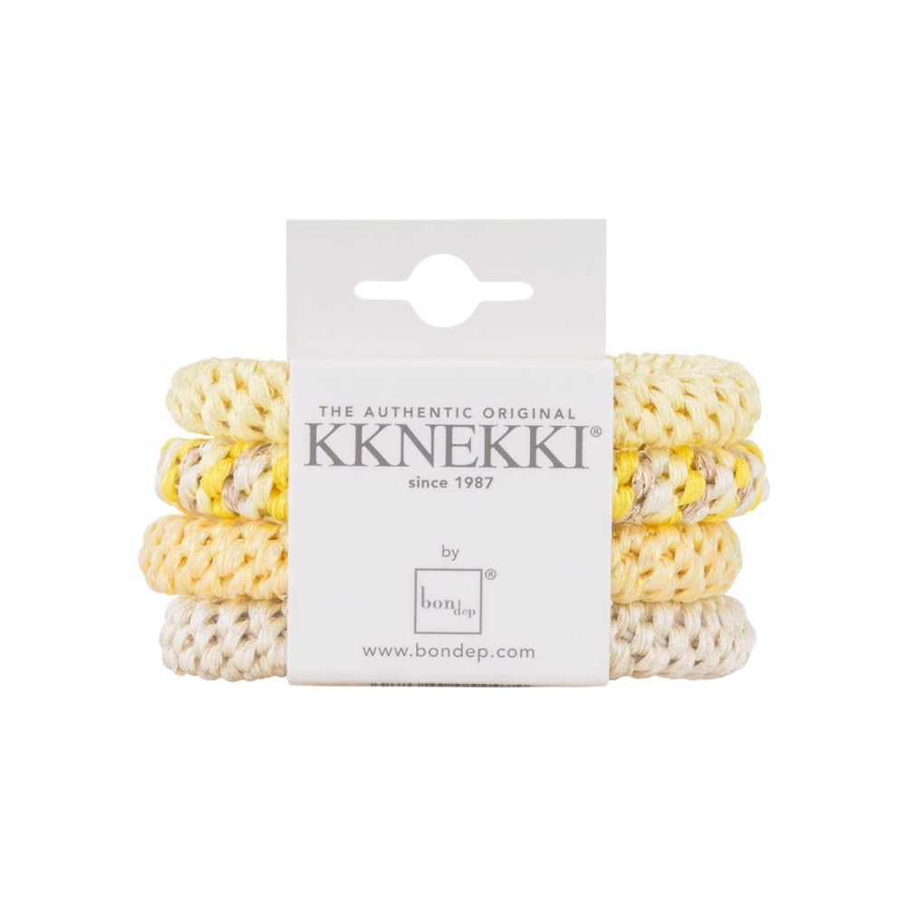 Kknekki - Hårstrikk 4 pk Bundle 48 Gul