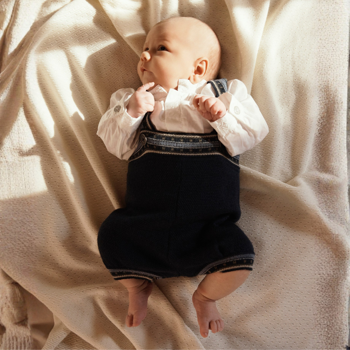 Name It - Festdrakt 2026 til Baby Strikket Selebukse Dark Sapphire