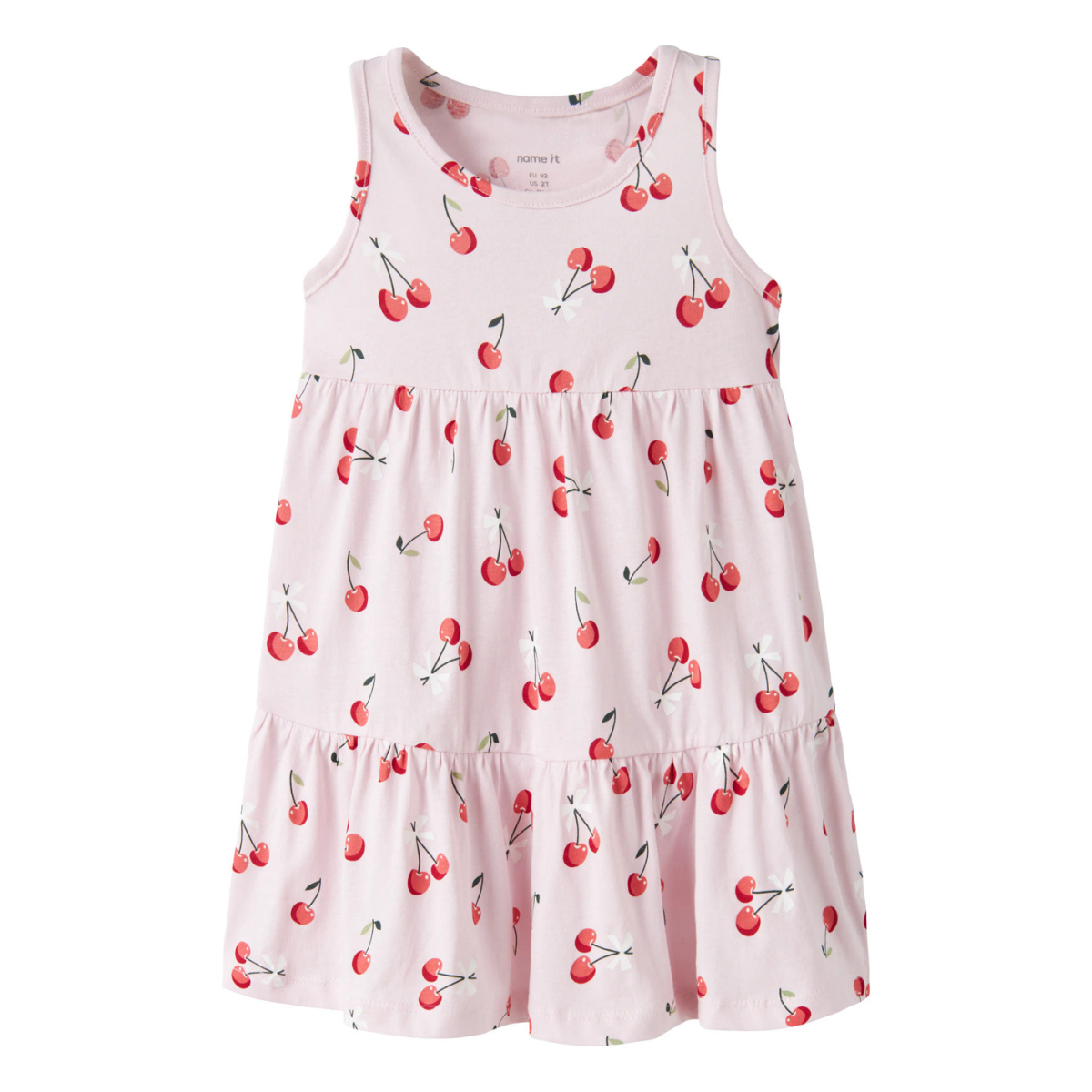 Name It - Kjole Vigga Cradle Pink Cherries