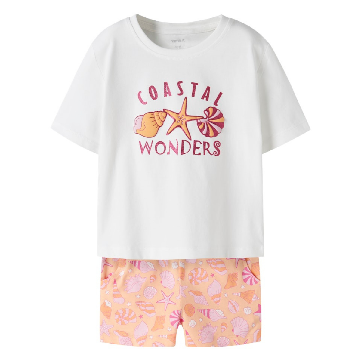 Name It - 2-delt sommersett Feniaz Bright White