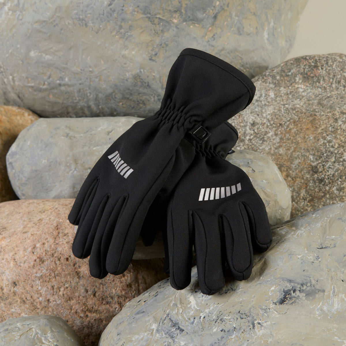Name It - Softshellhansker Alfa Black