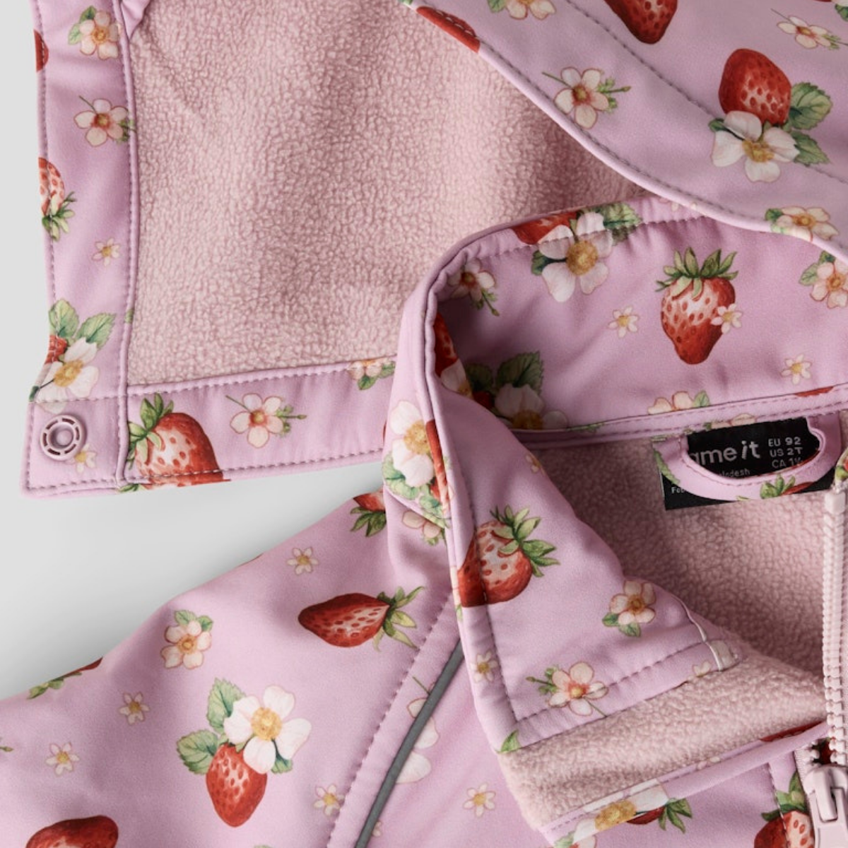 Name It - Softshelldress Alfa08 Keepsake Lilac Strawberry