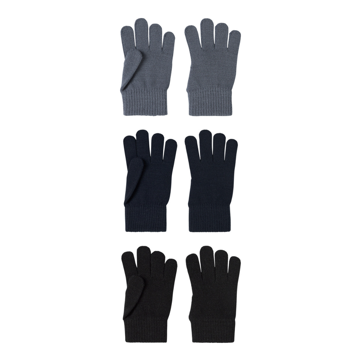 Name It - Vanter 3-pk Magic Flint Stone/ Dark Sapphire/ Black