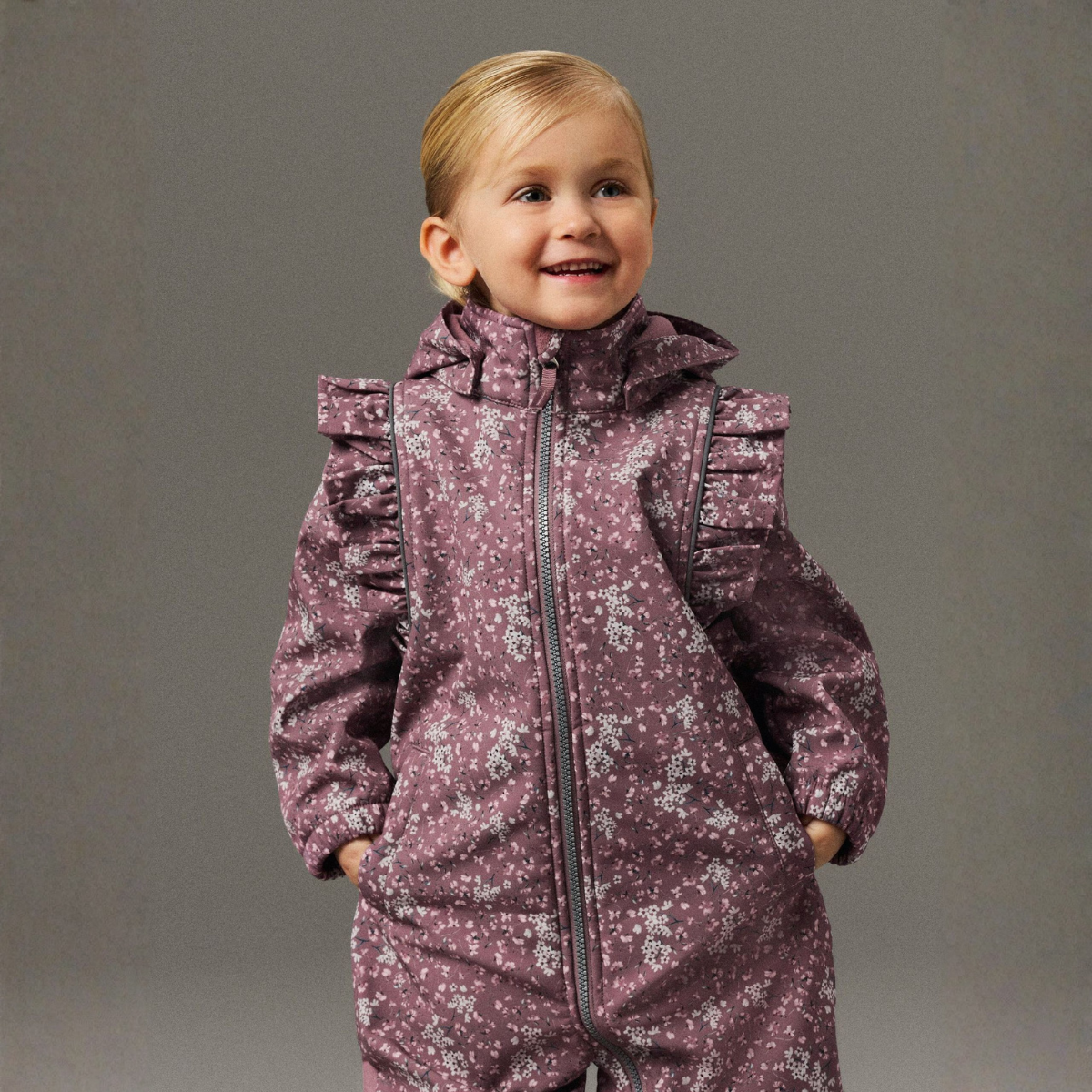 Name It - Softshelldress Alfa08 Grape Shake Floral Dream