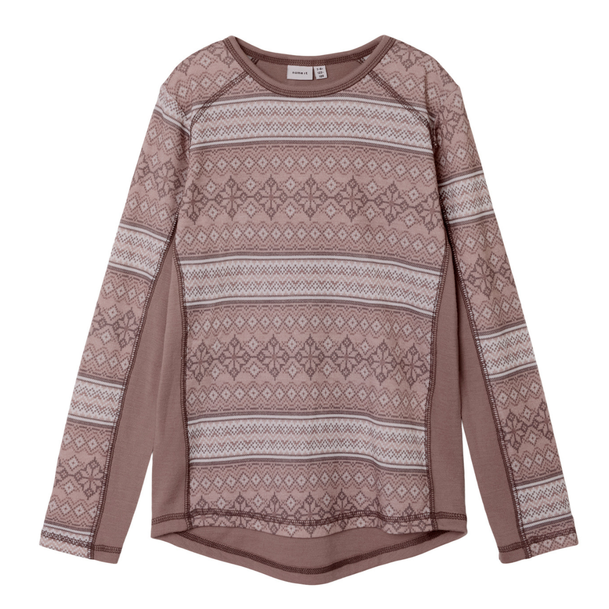 Name It - Trøye i Ull Willto Antler Snow Pattern