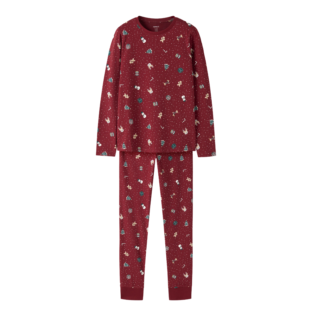Name It - Julepysj 2-delt Vismas 2026 Red Dahlia