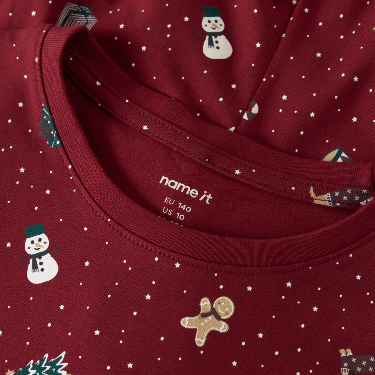 Name It - Julepysj 2-delt Vismas 2026 Red Dahlia