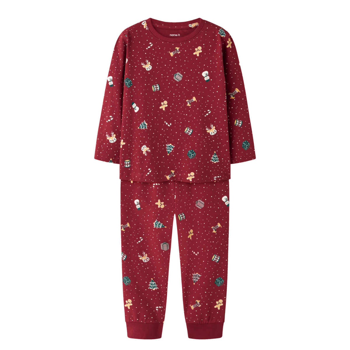 Name It - Julepysj 2-delt Vismas 2026 Red Dahlia