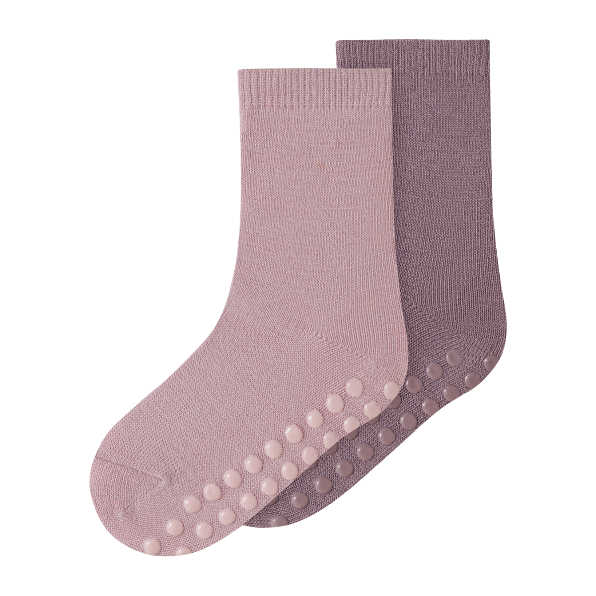 Name It - Antisklisokker 2-pk Ull/ Bomull Wak Violet Ice
