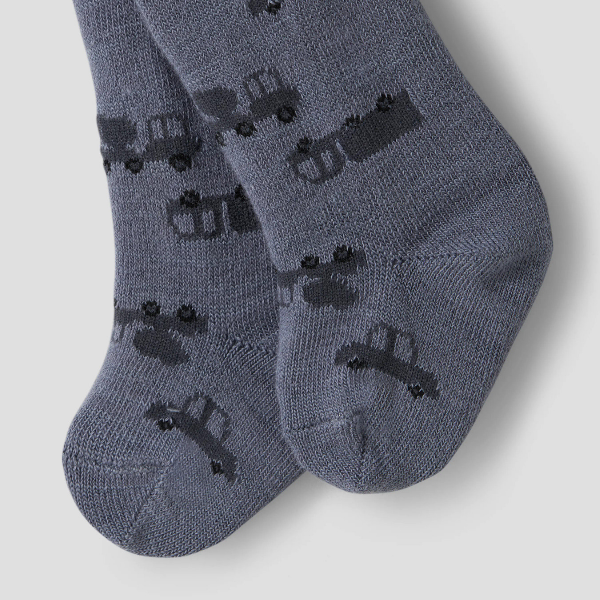 Name It - Strømpebukse i Ull/ Bomull Baby Wak Folkstone Gray Machines
