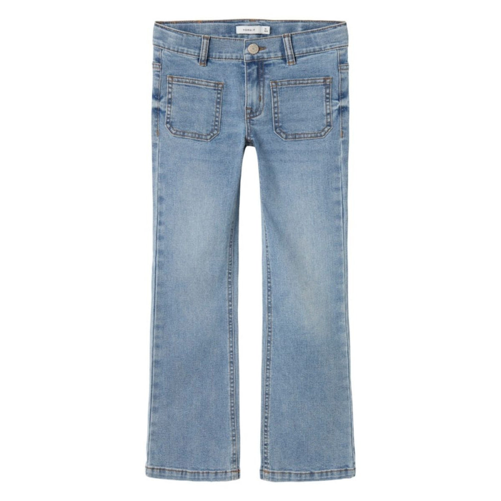 Name It - Jeans Bukse Polly Skinny Boot Light Blue Denim