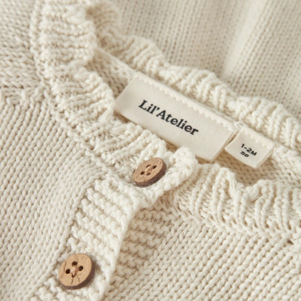 Lil'Atelier - Cardigan Baby Ramla Knit Turtledove