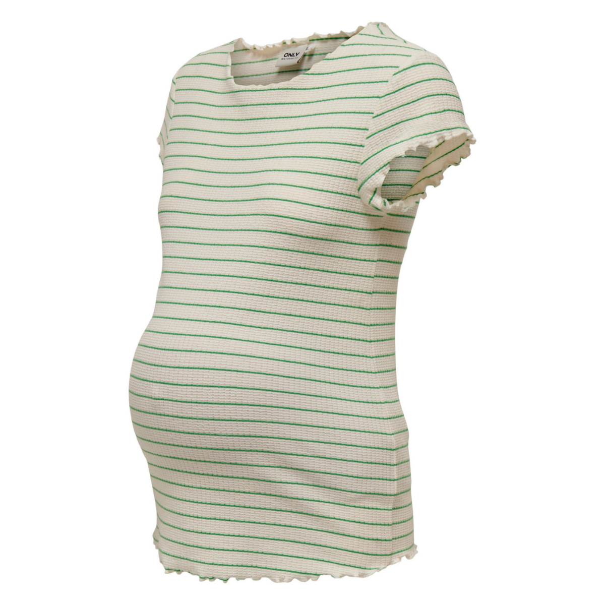ONLY Maternity - T-skjorte Anits Kelly Green/ Cloud Dancer