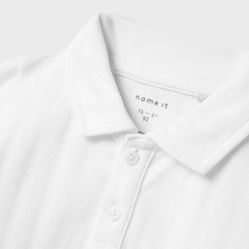 Name It - Genser Polo Fene Bright White