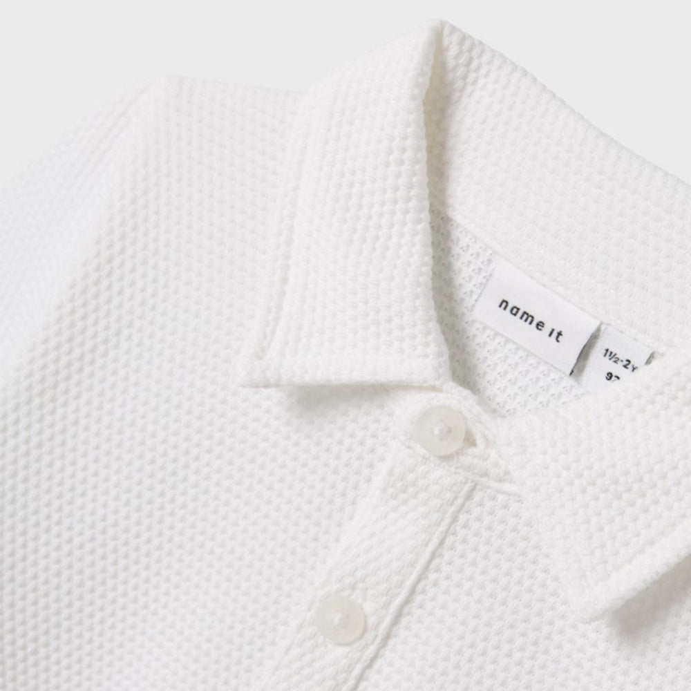 Name It - Genser Roter Polo Bright White