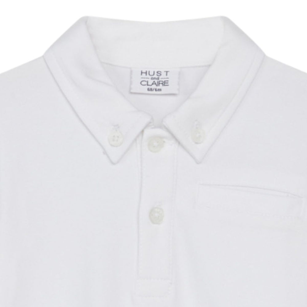 Hust and Claire - Skjortebody med Krage Basil White