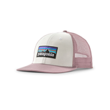 Patagonia - Caps P-6 Logo Trucker Hat White w/Quiet Violet