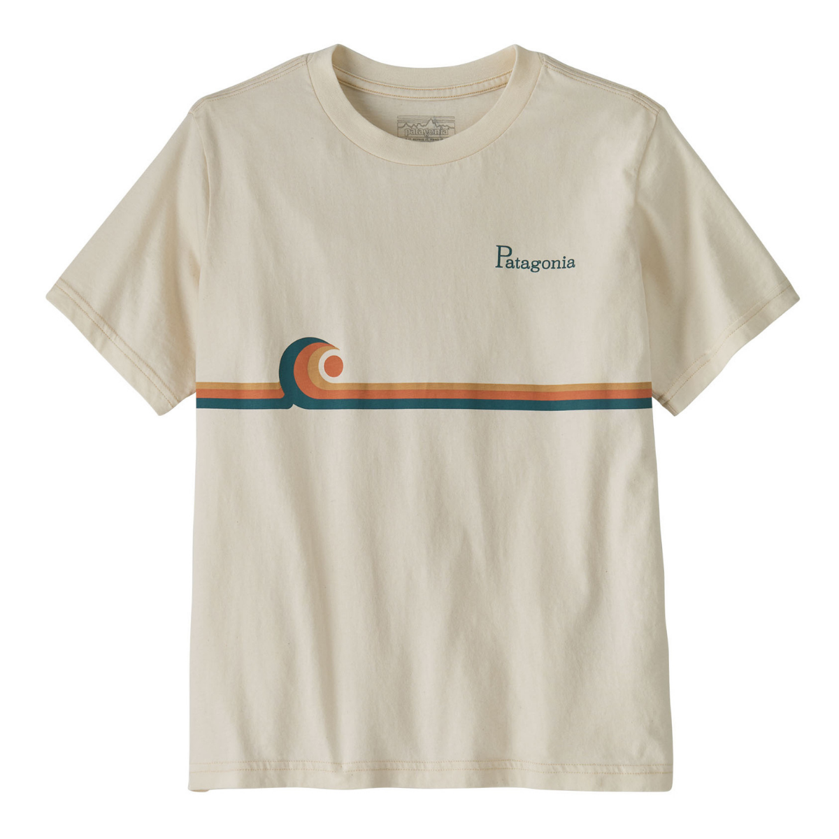 Patagonia - T-skjorte Graphic Swell Stripe: Undyed Natural