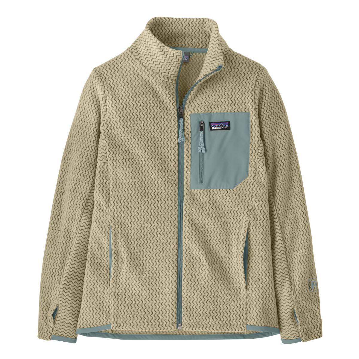 Patagonia - Fleecejakke R1 Air Full-Zip Weathered Stone