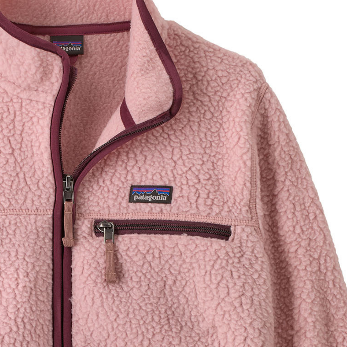 Patagonia - Kids' Retro Pile Fleece Jacket Fuzzy Mauve