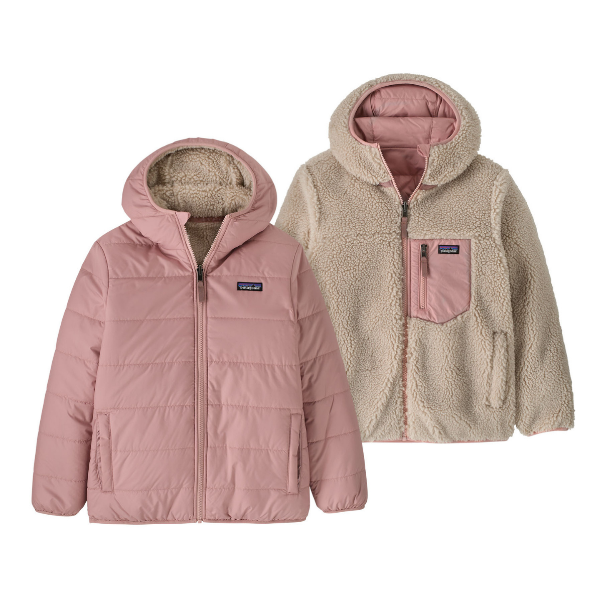 Patagonia - Kids Reversible Ready Freddy Hoody Fuzzy Mauve