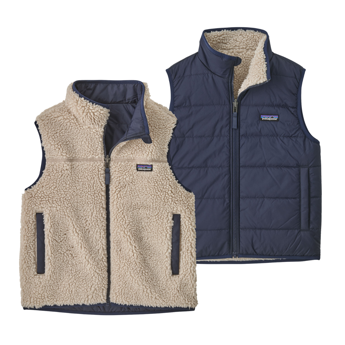 Patagonia - Kids Reversible Ready Freddy Vest New Navy