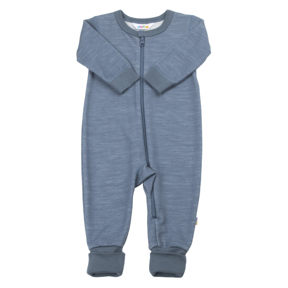 Joha - Heldress 2i1 fot Ull og Bambus Scarecrow Blue
