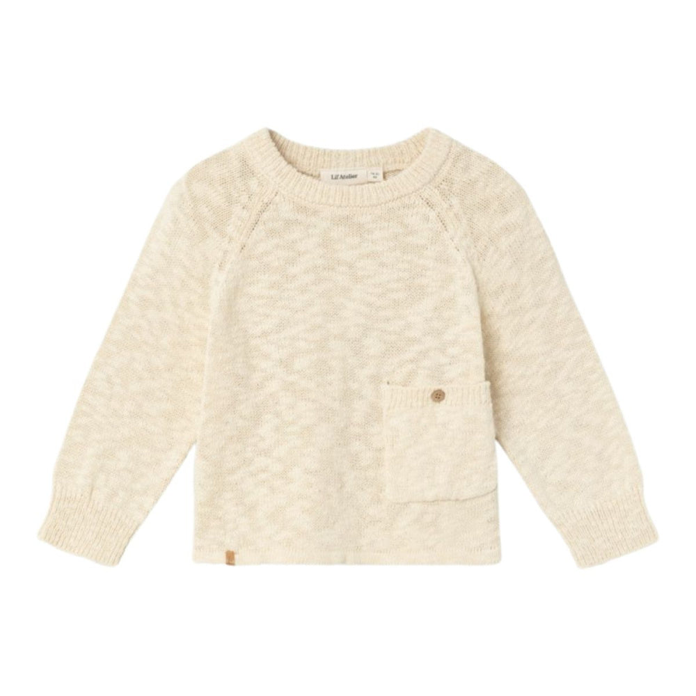 Lil'Atelier - Genser Strikket Jeff Bleached Sand