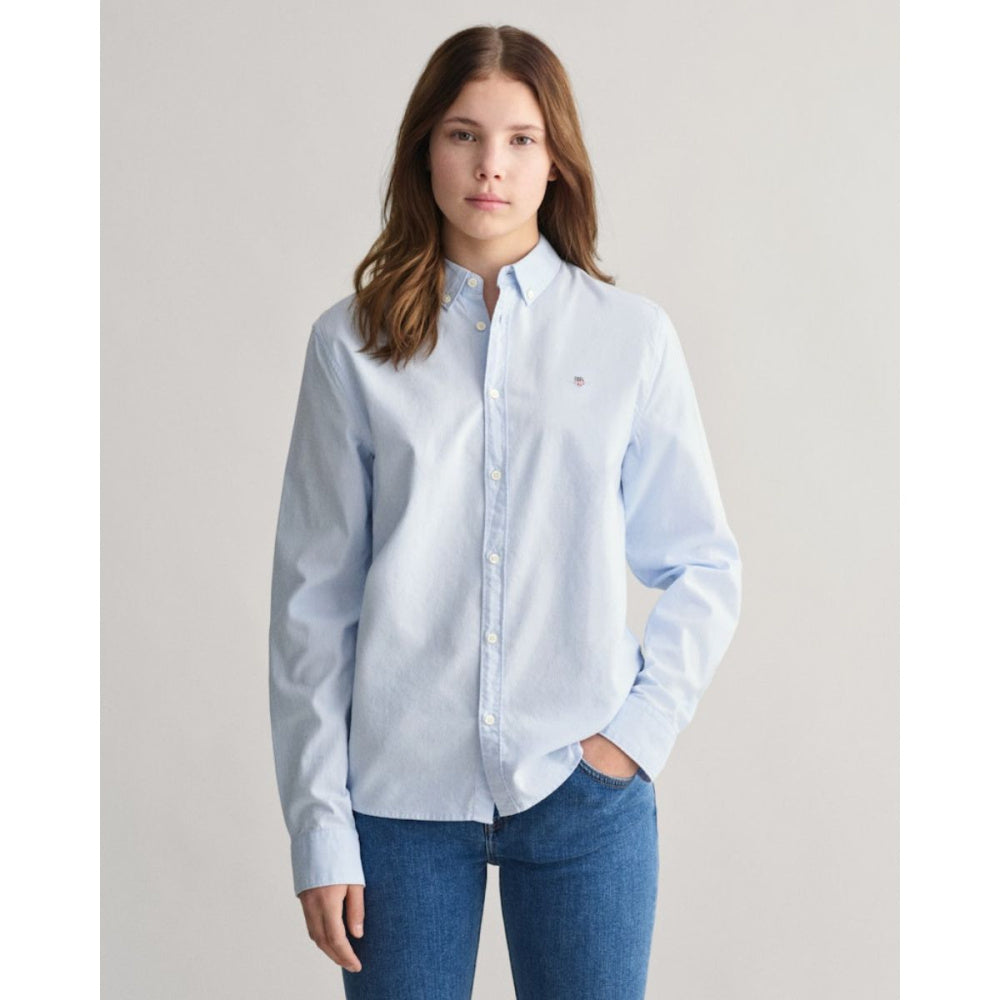 Gant - Skjorte Jr Shield Oxford Capri Blue