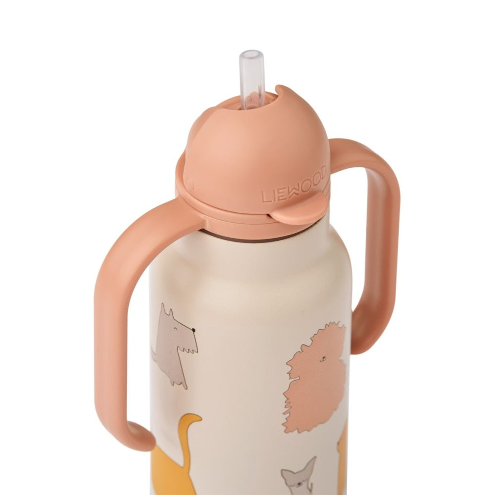 Liewood - Drikkeflaske 250ml Kimmie Cats and Dogs/ Sandy
