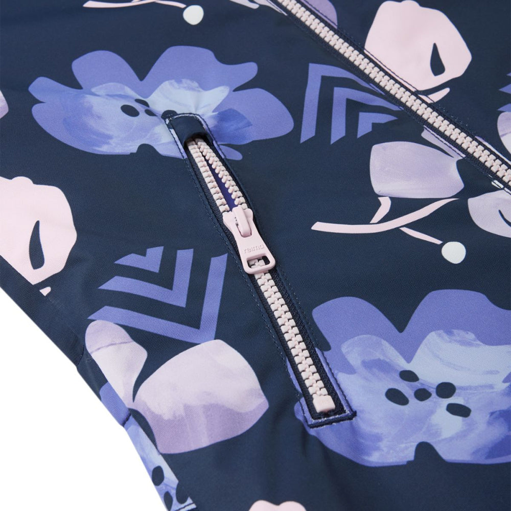 Reima - Vinterdress Kurikka Navy Flower Print